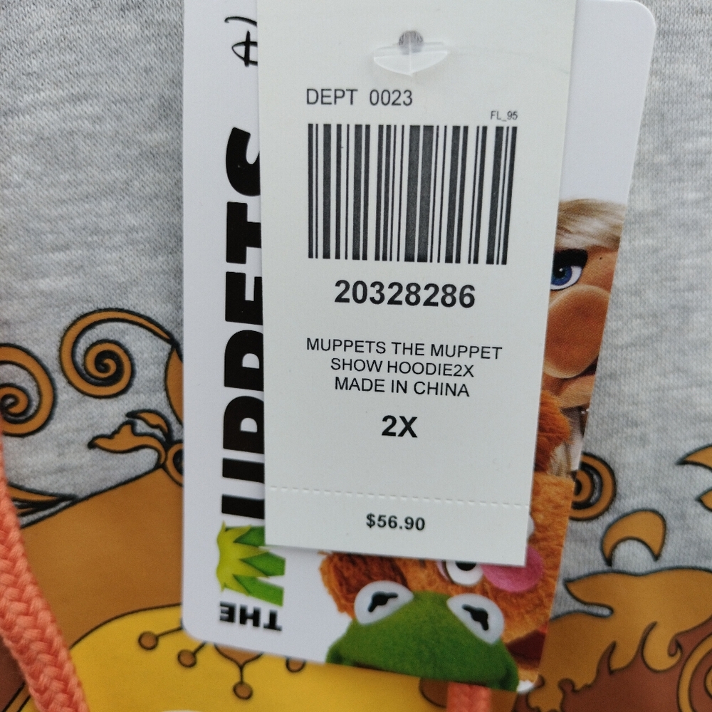The Muppet Show Hoodie - Gray and Brown Different Sizes Available Adult Size - Picture 4 of 11